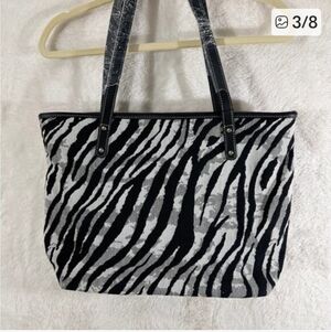 Montana West Black & White Zebra Shoulder Bag • NWT